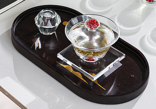 2026 MUSE Design Awards Winner - Zhaozefang Nine - Tails · Coral Perch Tea Set by Qixian Jingyun Home Furnishings Co., Ltd.