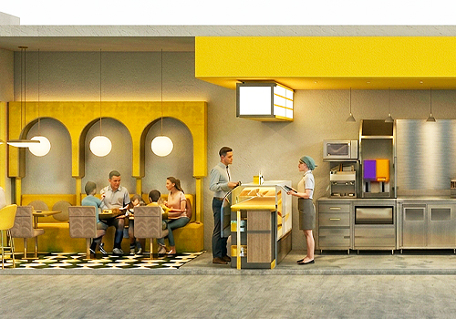 2026 MUSE Design Awards Winner - The Yellow Loop - JI Chicken Shop by Meinan Li (Independent Designer)
