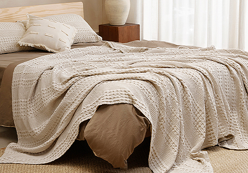 2026 MUSE Design Awards Winner - Cotton Waffle Blanket by Yantai Pacific Home Fashion Co., Ltd.