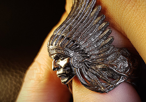 MUSE Design Awards Winner - American Red Indian Chief Ring
