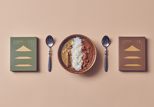 MUSE Design Awards Winner - HOTEL CHINZANSO TOKYO CURRY PACKAGE SET by MUSUBI Inc.