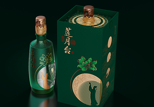 MUSE Design Awards Winner - Lotus Moon Chinese Baijiu by Ying Song Brand Design(Shenzhen)Co., Ltd
