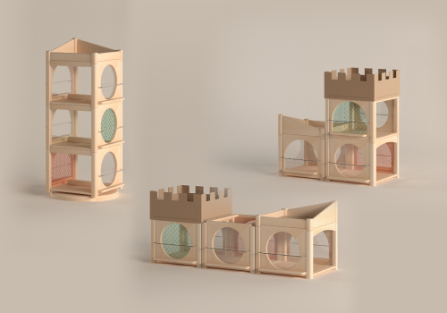MUSE Design Awards Winner - Hat-trick Rotating Bookshelf by WAITING WOOOD