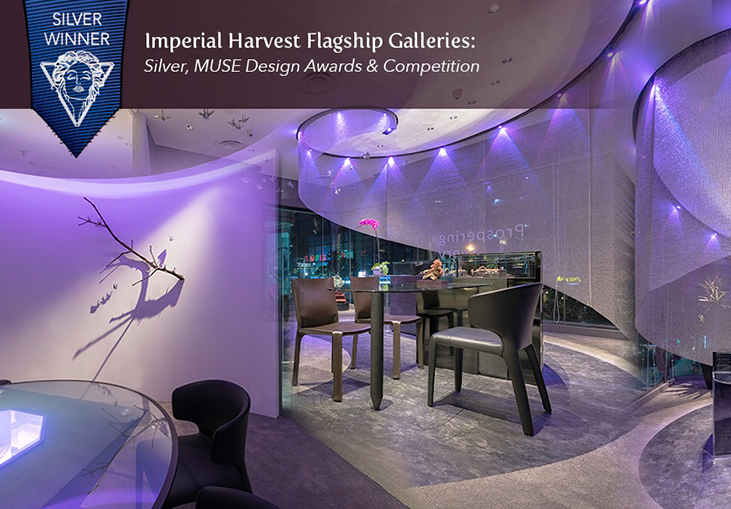 Imperial Harvest Delfi Orchard Flagship Galleries Awarded Silver Recognition In The 2020 MUSE Design Awards