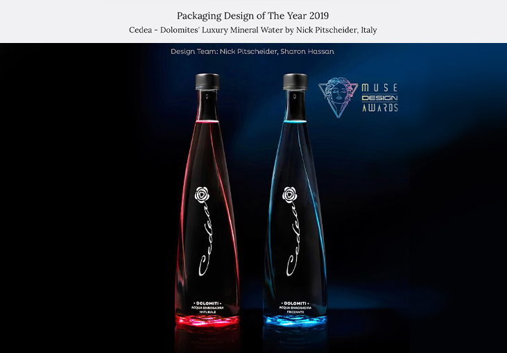 Cedea, The Water Of Enrosadira Wins PACKAGING DESIGN OF THE YEAR In The 2019 MUSE Awards!