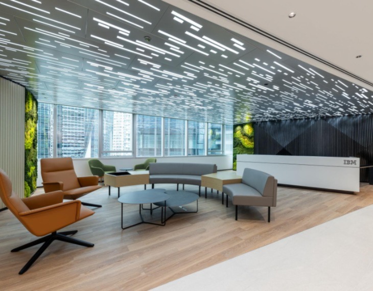 Steven Leach And Associates Awarded A Silver Medal for Luscious Green Commercial Space for IBM Hong Kong! 
