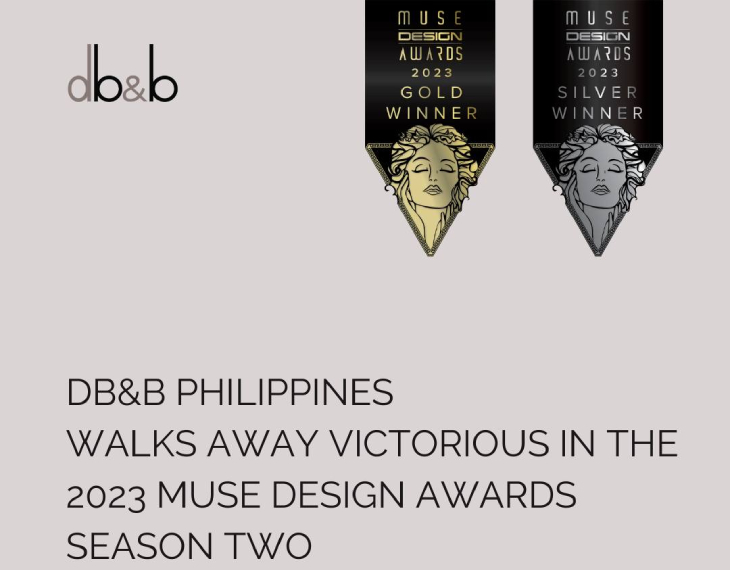 We congratulate our Philippines team who successfully clinched two awards in MUSE Design Awards 2023!