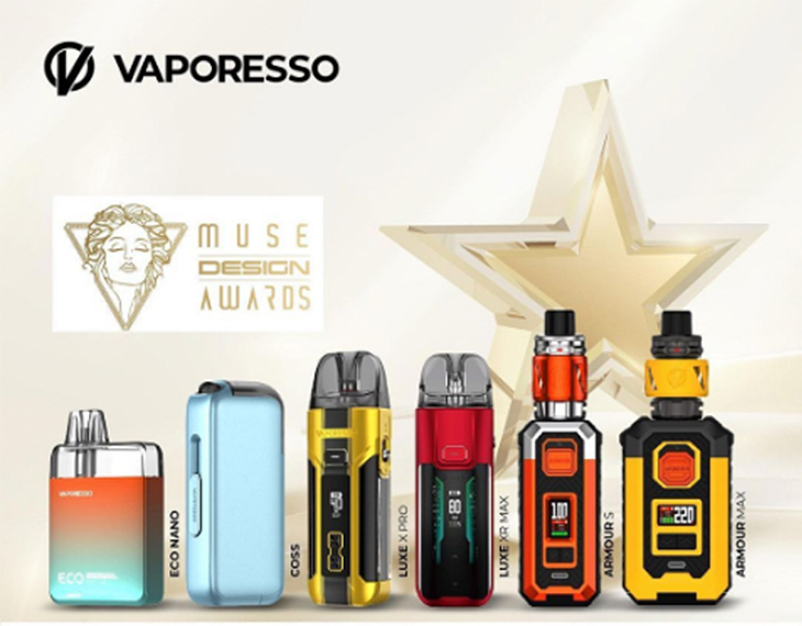 VAPORESSO is proud to announce that it has been honored with 8 awards!