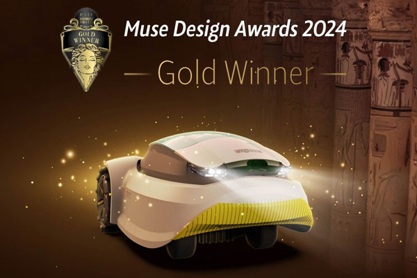 GOMOW Robotic Lawnmower Won Gold at the 2024 MUSE Design Awards!