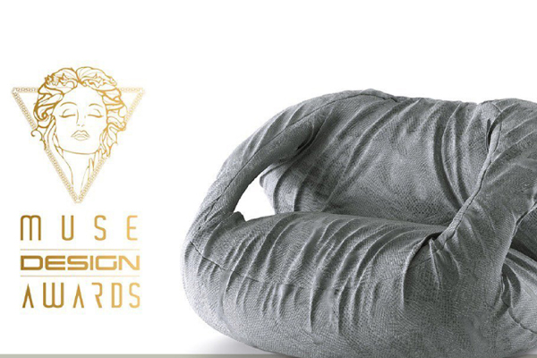 Pouf Terra, designed by Marcantonio, receives a gold medal at the MUSE Design Awards!