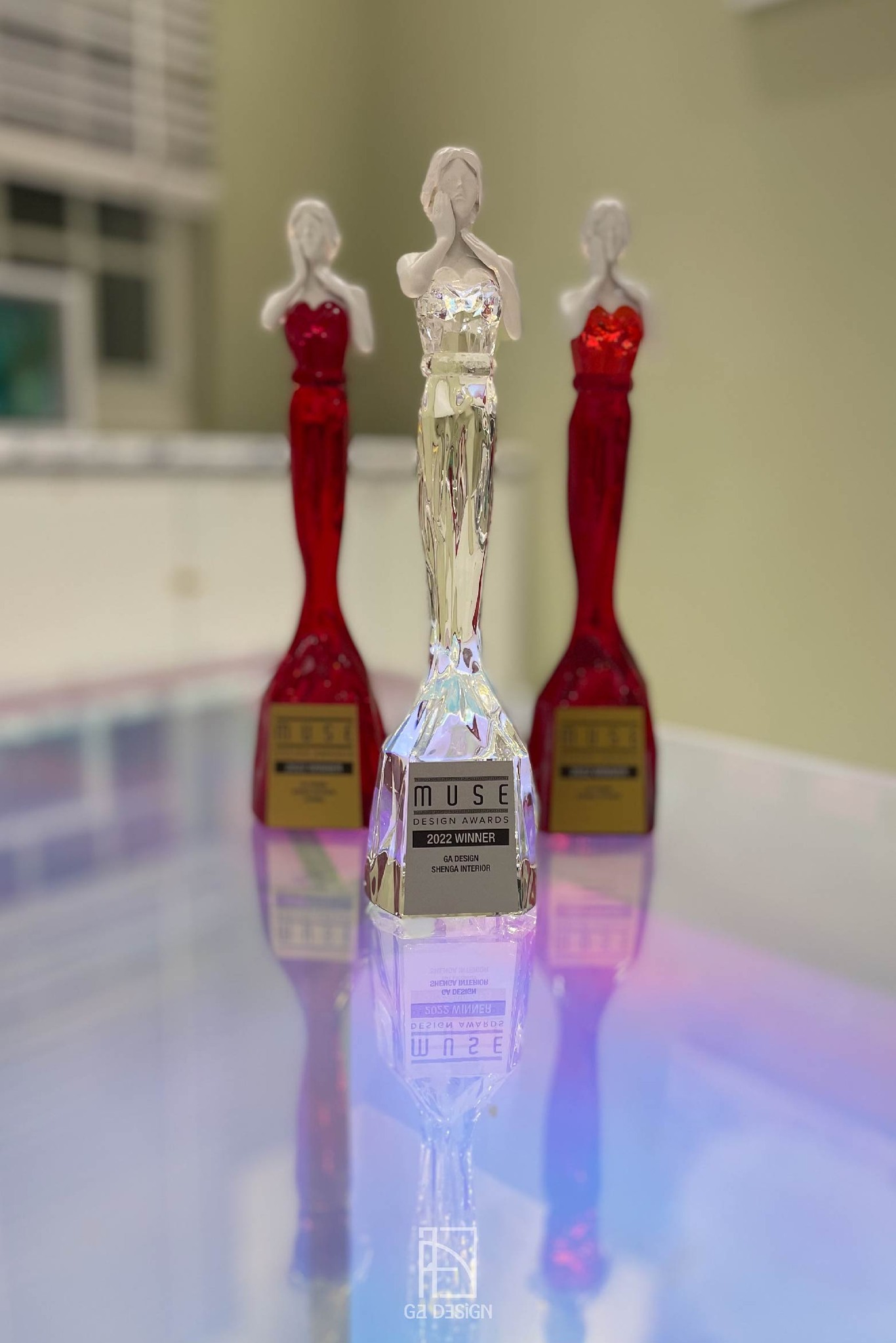 MUSE Design Awards Winner - The long-awaited goddess trophy has finally arrived!