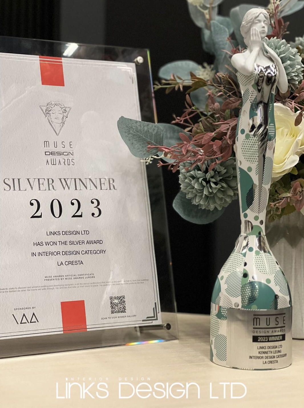 MUSE Design Awards Winner - Thank you MUSE Awards for the recognition and beautiful trophy!